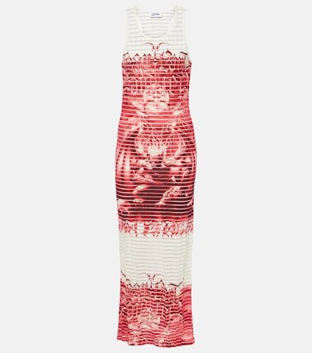 Abito lungo in misto cotone a righe - Jean Paul Gaultier - Modalova