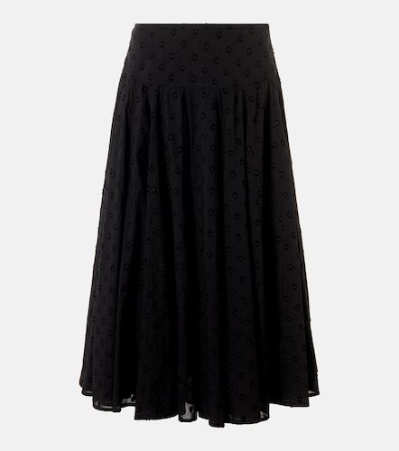 Falda midi Luisa de dobby de algodón - Ulla Johnson - Modalova