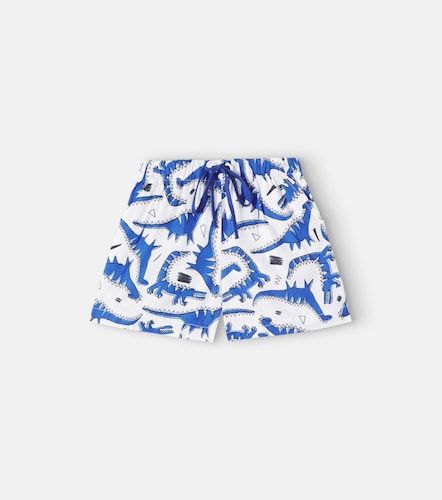 Fábula Shorts Dinolinha de algodón estampados - Fabula - Modalova