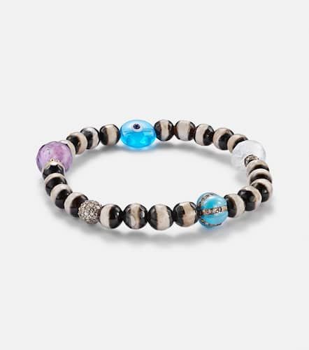 Beaded bracelet with gemstones - Ileana Makri - Modalova