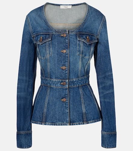 Chloe Peplum denim jacket - Chloe - Modalova