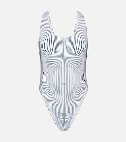 Pinstripe Body Morphing swimsuit - Jean Paul Gaultier - Modalova