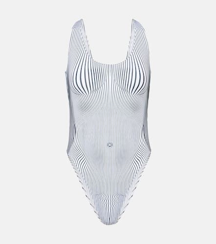 Pinstripe Body Morphing swimsuit - Jean Paul Gaultier - Modalova