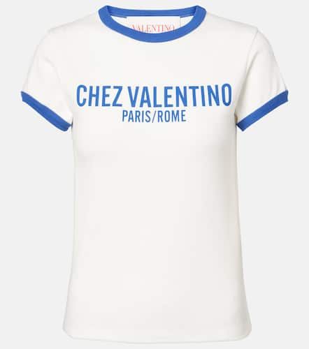 T-shirt in cotone con logo - Valentino - Modalova