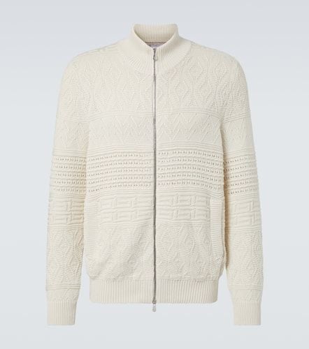 Cotton zip-up cardigan - Brunello Cucinelli - Modalova