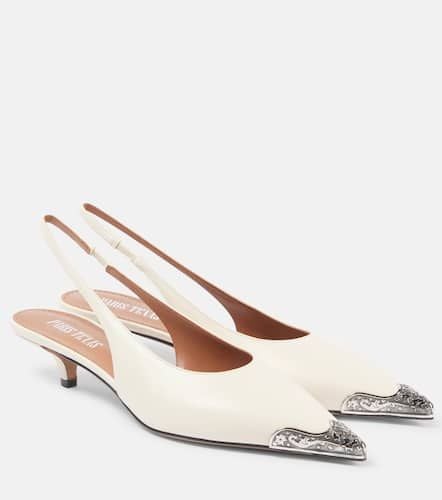 Jessica Western 35 leather slingback pumps - Paris Texas - Modalova