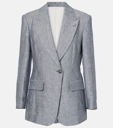 Blazer in canapa e lino - Brunello Cucinelli - Modalova