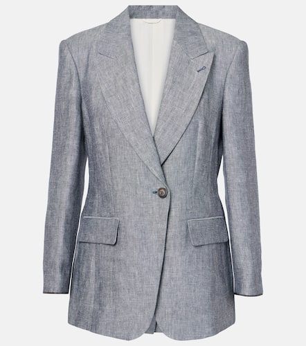 Hemp and linen blazer - Brunello Cucinelli - Modalova