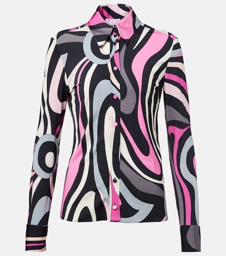 Camisa Marmo de jersey de satén - Pucci - Modalova
