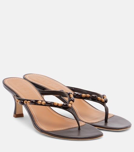Freja beaded leather thong sandals - Staud - Modalova