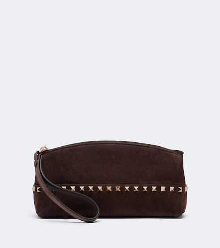 Rockstud Small suede pouch - Valentino Garavani - Modalova