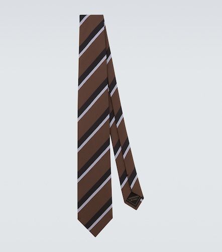 Corbata de jacquard de seda a rayas - Brioni - Modalova