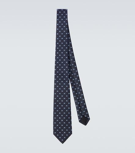 Corbata de jacquard de seda con GG - Gucci - Modalova