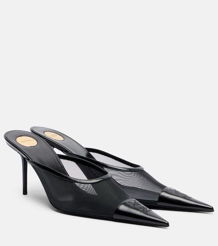 Mules Renée de malla y piel - Saint Laurent - Modalova