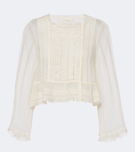 Dôen Top Elodine aus Seidenchiffon mit Spitze - Doen - Modalova