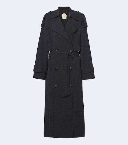 Belted double-breasted wool and cashmere coat - Jardin des Orangers - Modalova