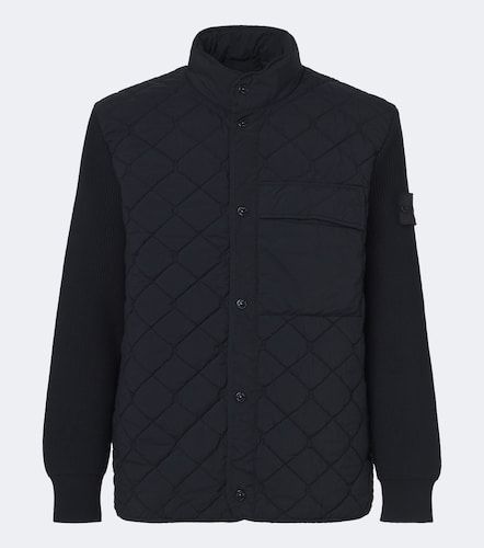 Ghost ribbed-knit quilted jacket - Stone Island - Modalova