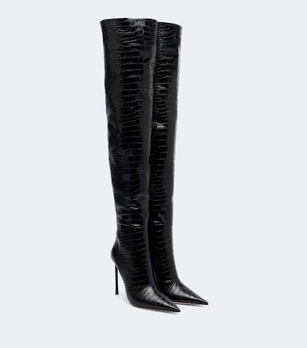 Botas mosqueteras de piel grabada - Tom Ford - Modalova
