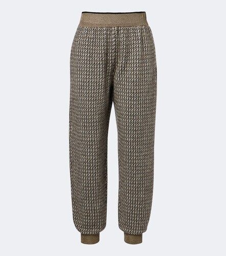 Pantalones rectos con pata de gallo - Brunello Cucinelli - Modalova