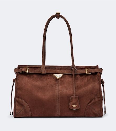Borsa Bonnie Large in suede - Prada - Modalova