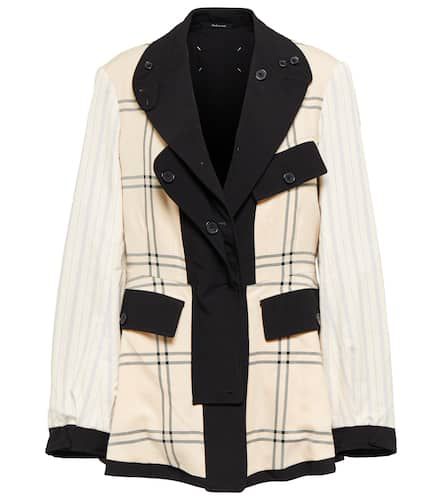 Reversible checked virgin wool jacket - Maison Margiela - Modalova