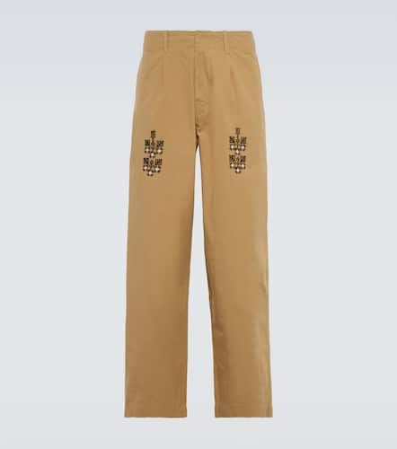 Qrunful embroidered cotton ripstop pants - Adish - Modalova