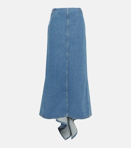 Asymmetrical denim maxi skirt - Magda Butrym - Modalova