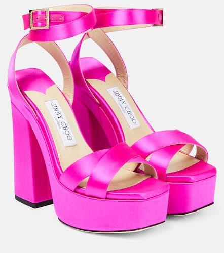 Gaia satin platform sandals - Jimmy Choo - Modalova