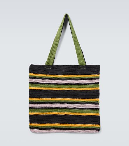 Harbor Stripe crochet cotton tote bag - Bode - Modalova