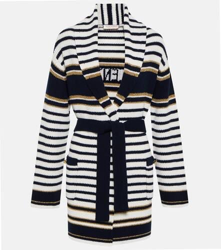 Striped virgin wool cardigan - Valentino - Modalova