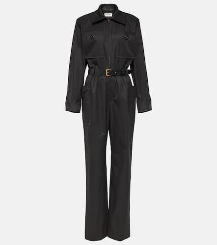 Jumpsuit in twill di cotone - Saint Laurent - Modalova