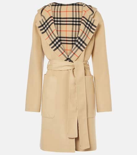 Check reversible wool coat - Burberry - Modalova