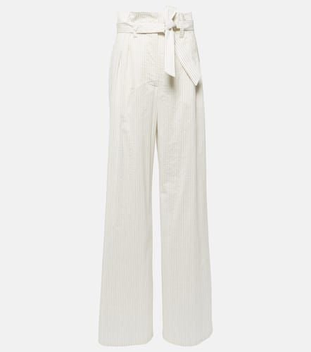 Xero pinstripe cotton and silk palazzo pants - Max Mara - Modalova