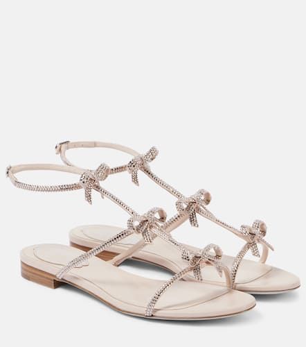 Sandalen Caterina aus Leder mit Kristallen - Rene Caovilla - Modalova