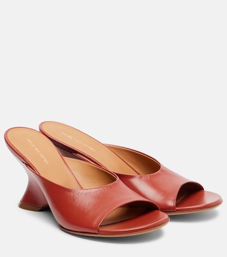 Leather wedge mules - Dries Van Noten - Modalova