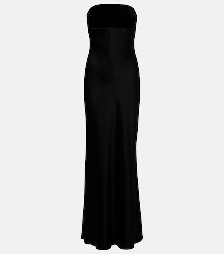 Bustier-Robe Baia aus Satin mit Samt - Max Mara - Modalova