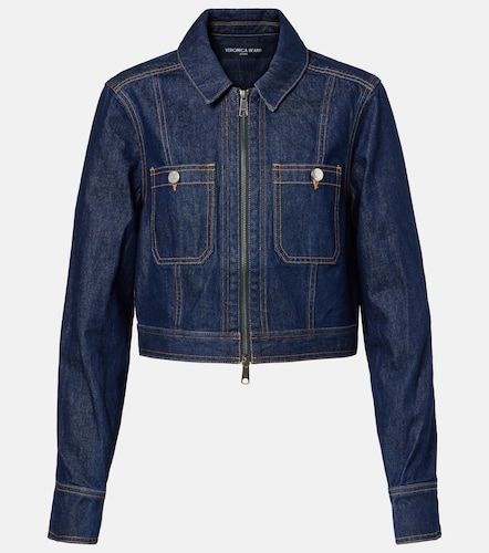 Patty cropped denim jacket - Veronica Beard - Modalova