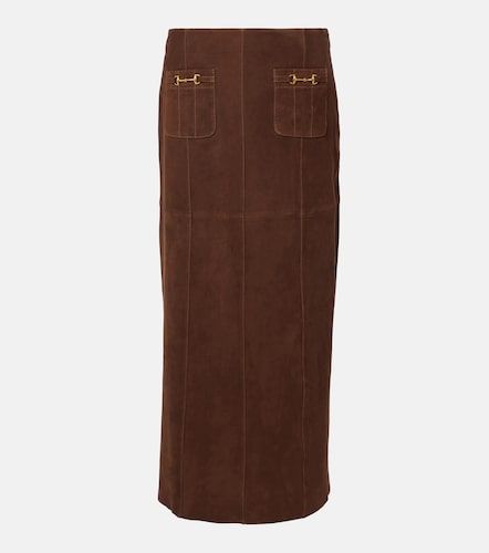 Midirock Edwina aus Veloursleder - Rixo - Modalova