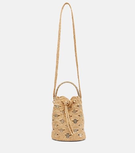 Rabanne Embellished raffia tote bag - Rabanne - Modalova