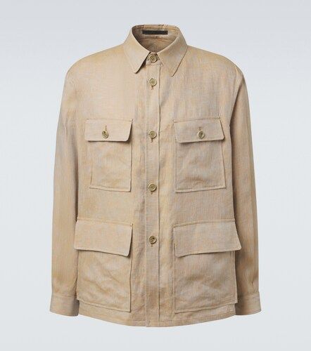 Giorgio Armani Linen overshirt - Giorgio Armani - Modalova