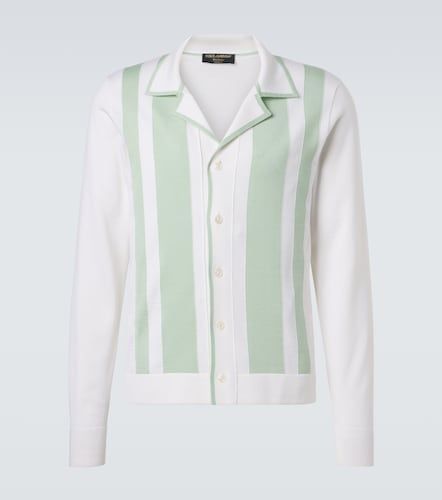 Camicia in lana e seta a righe - Dolce&Gabbana - Modalova