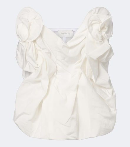 Top bustier in cotone e seta - Magda Butrym - Modalova