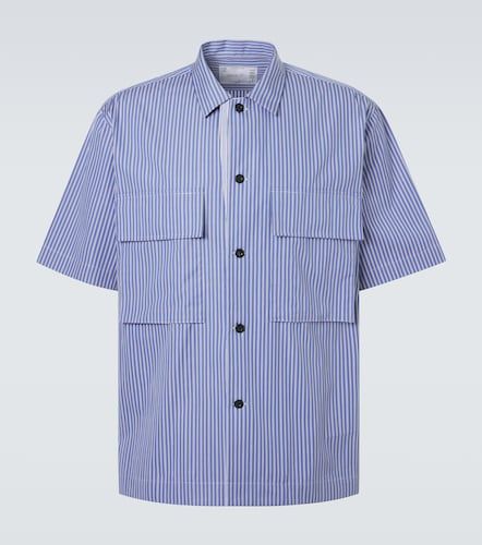 Camisa de popelín de algodón a rayas - Sacai - Modalova