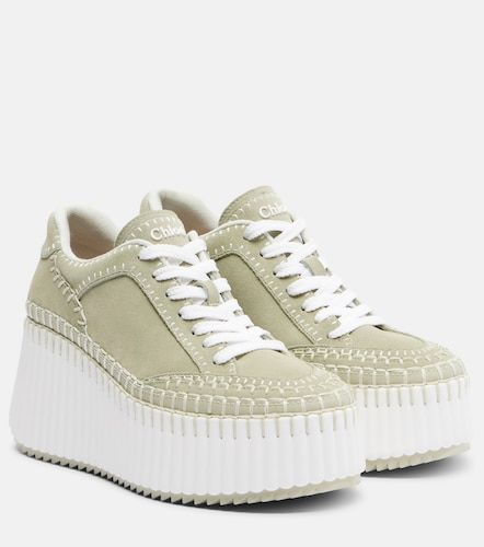Chloé Zapatillas con plataforma Nama de ante - Chloe - Modalova