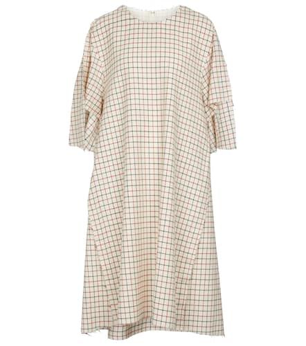 Vestido midi de lana a cuadros - Maison Margiela - Modalova