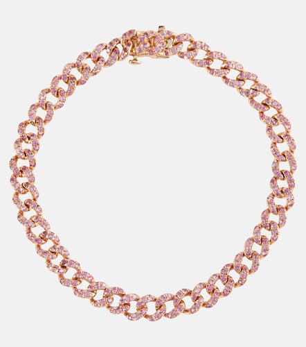 Kt rose gold bracelet with sapphires and diamonds - Shay Jewelry - Modalova