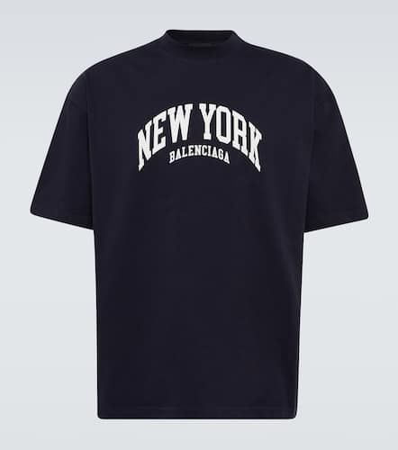Cities New York cotton jersey T-shirt - Balenciaga - Modalova