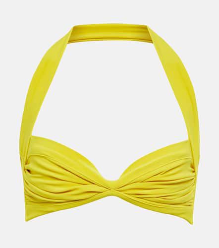 Bill shirred bikini top - Norma Kamali - Modalova