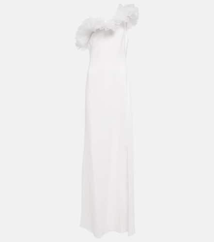 Tulle-trimmed asymmetric gown - Giambattista Valli - Modalova