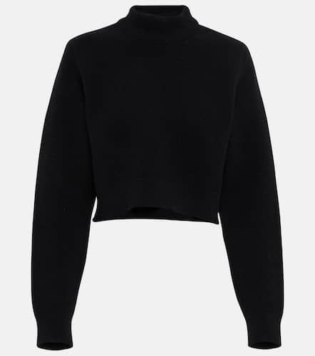 AlaÃ¯a Cropped virgin wool turtleneck sweater - Alaia - Modalova